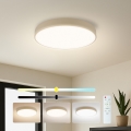 Brilagi - POOL LED dimbar taklampa 36 W / 230 V, 3000–6000 K, Ø 30 cm, beige + fjärrkontroll