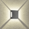 Brilagi - QUADRAY LED/4W/230V utomhusvägglampa antracit IP65