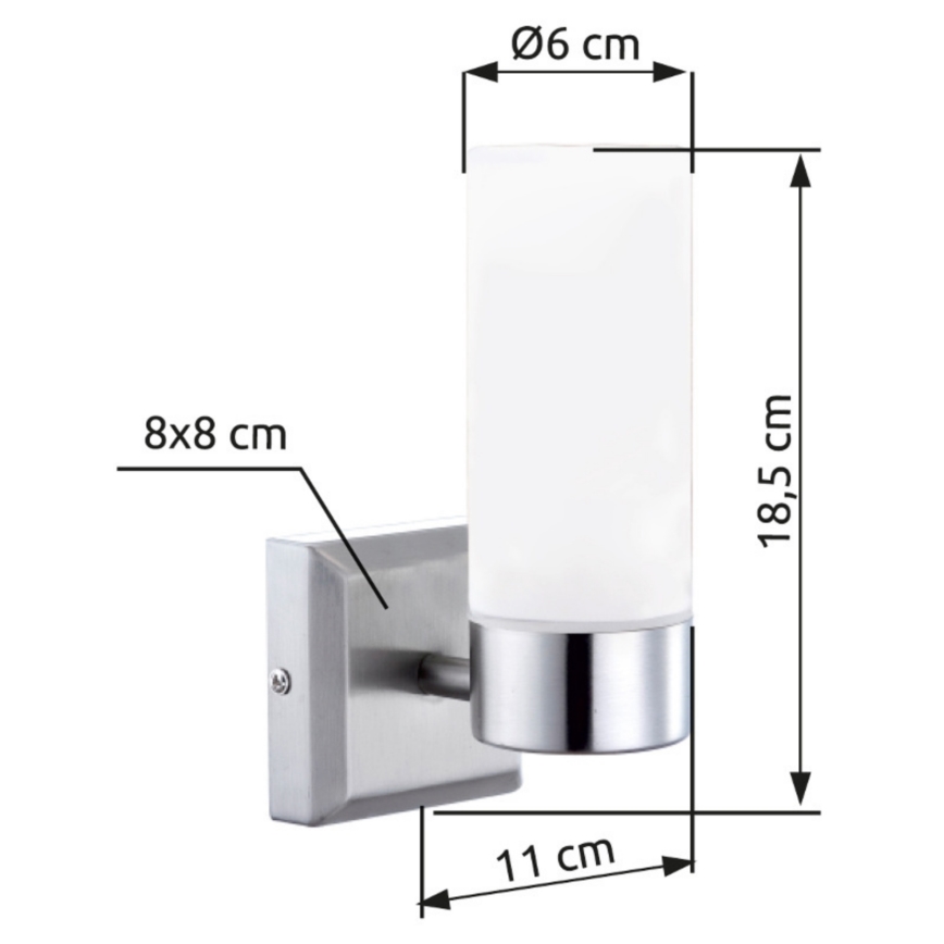 Brilagi - RAY vägglampa för badrum 1xE14/40W/230V IP44