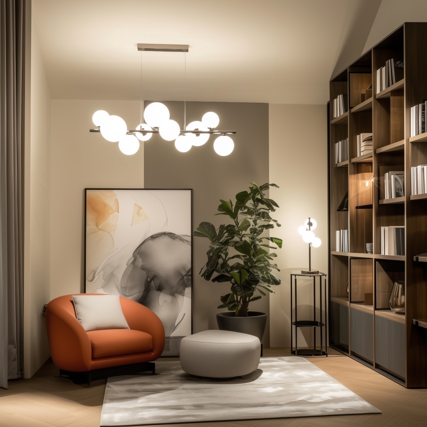 Brilagi - Reservglas till ljuskrona, vägglampa och lampa MISTEL, MILLA diameter 10 cm vit