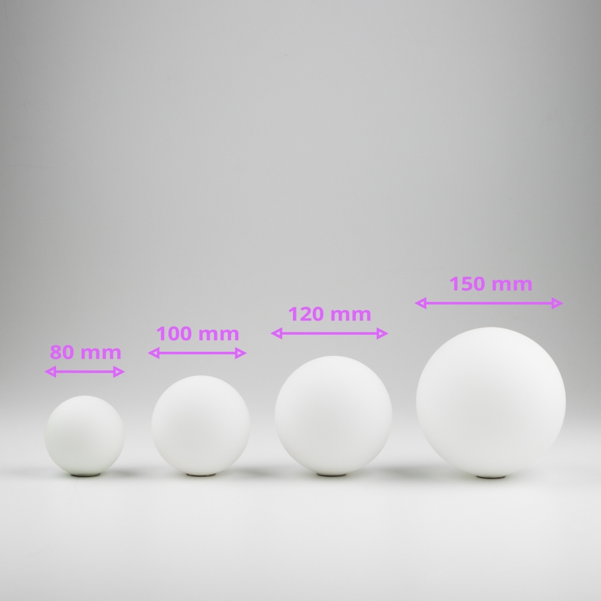 Brilagi - Reservglas till ljuskrona, vägglampa och lampa MISTEL, MILLA diameter 10 cm vit