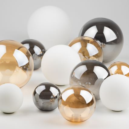 Brilagi - Reservglas till ljuskrona, vägglampa och lampa MISTEL, MILLA diameter 12 cm vit