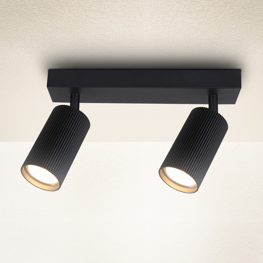 Brilagi - SELE MODERN riktbar spotlampa 2xGU10/30W/230V svart