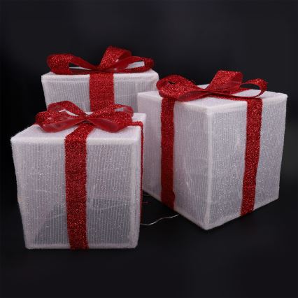 Brilagi - Set om 3 LED utomhusdekorationer för jul LED/2,6W/3xAA IP44 Presenter