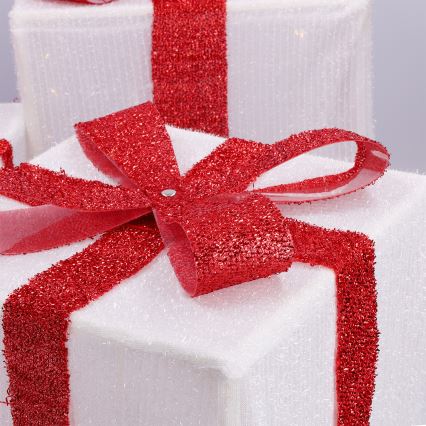 Brilagi - Set om 3 LED utomhusdekorationer för jul LED/2,6W/3xAA IP44 Presenter