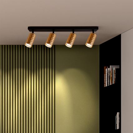 Brilagi - Spotarmatur SELE DIAMANT 4xGU10/30W/230V guld