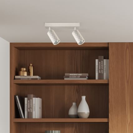 Brilagi - Spotbelysning SELE DIAMANT 2xGU10/30W/230V vit