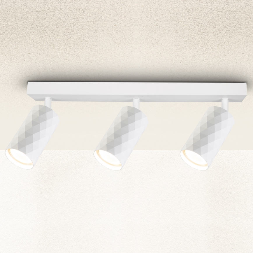 Brilagi - Spotbelysning SELE DIAMANT 3xGU10/30W/230V vit