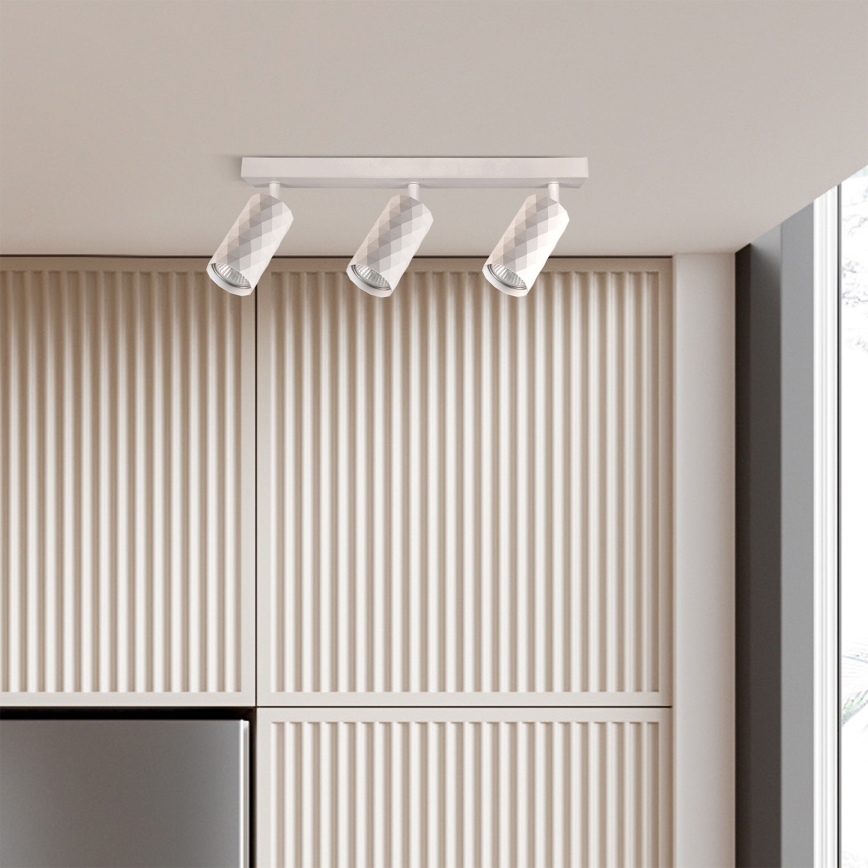 Brilagi - Spotbelysning SELE DIAMANT 3xGU10/30W/230V vit