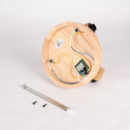 Brilagi - Spotlampa HYGGE 3xE14/15W/230V gummiträ/rökfärgad