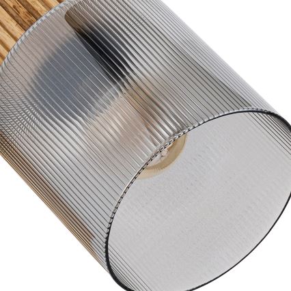 Brilagi - Spotlampa HYGGE 3xE14/15W/230V svart/rökfärgad