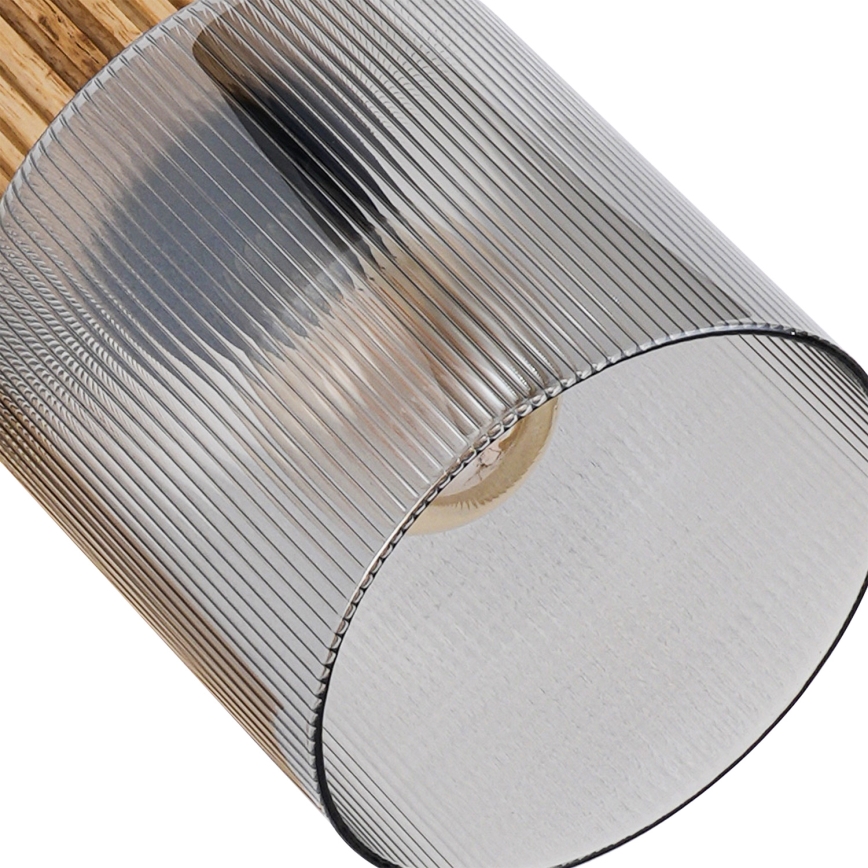 Brilagi - Spotlampa HYGGE 3xE14/15W/230V svart/rökfärgad