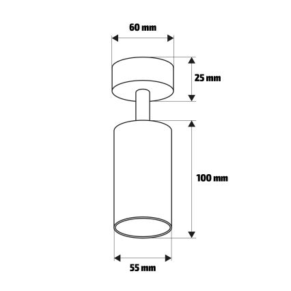 Brilagi - Spotlampa SELE 1xGU10/30W/230V beige