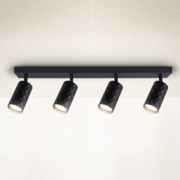 Brilagi - Spotlampa SELE DIAMANT 4xGU10/30W/230V svart