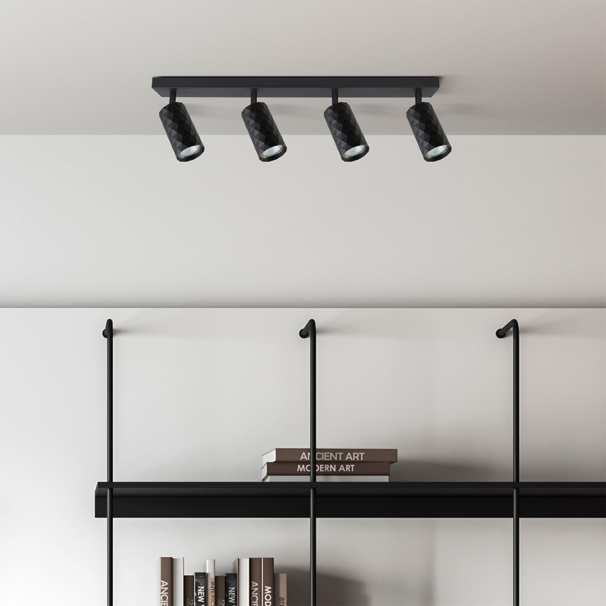 Brilagi - Spotlampa SELE DIAMANT 4xGU10/30W/230V svart