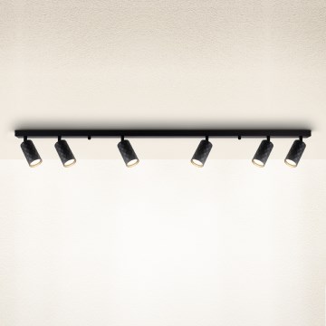 Brilagi - spotlampa SELE DIAMANT 6xGU10/30W/230V svart