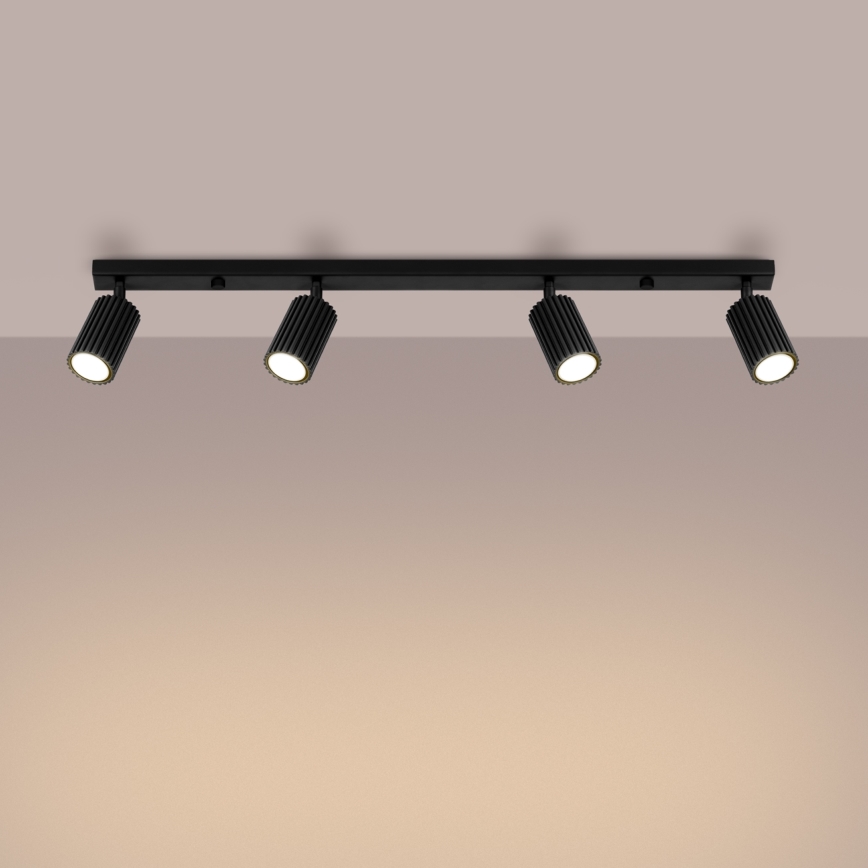 Brilagi - Spotlight CRESTO 4xGU10/10W/230V svart