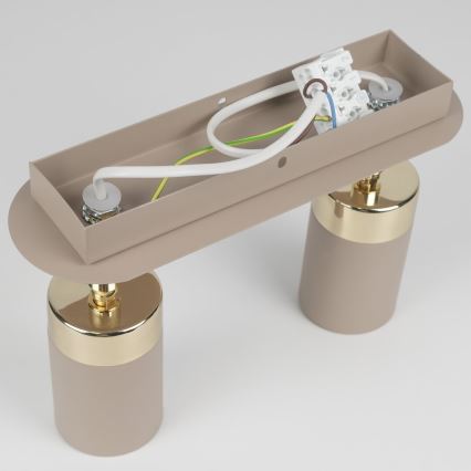 Brilagi - Spotlight POKER 2xGU10/25W/230V beige/guld