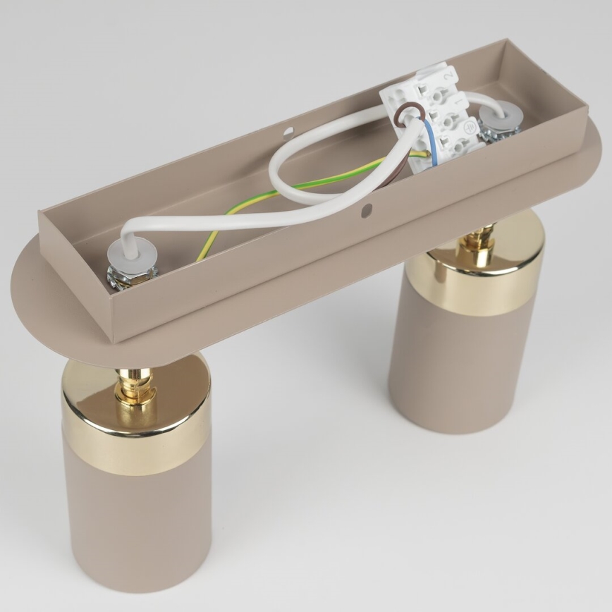 Brilagi - Spotlight POKER 2xGU10/25W/230V beige/guld