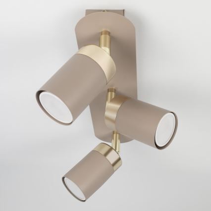 Brilagi - Spotlight POKER 3xGU10/25W/230V beige/guld
