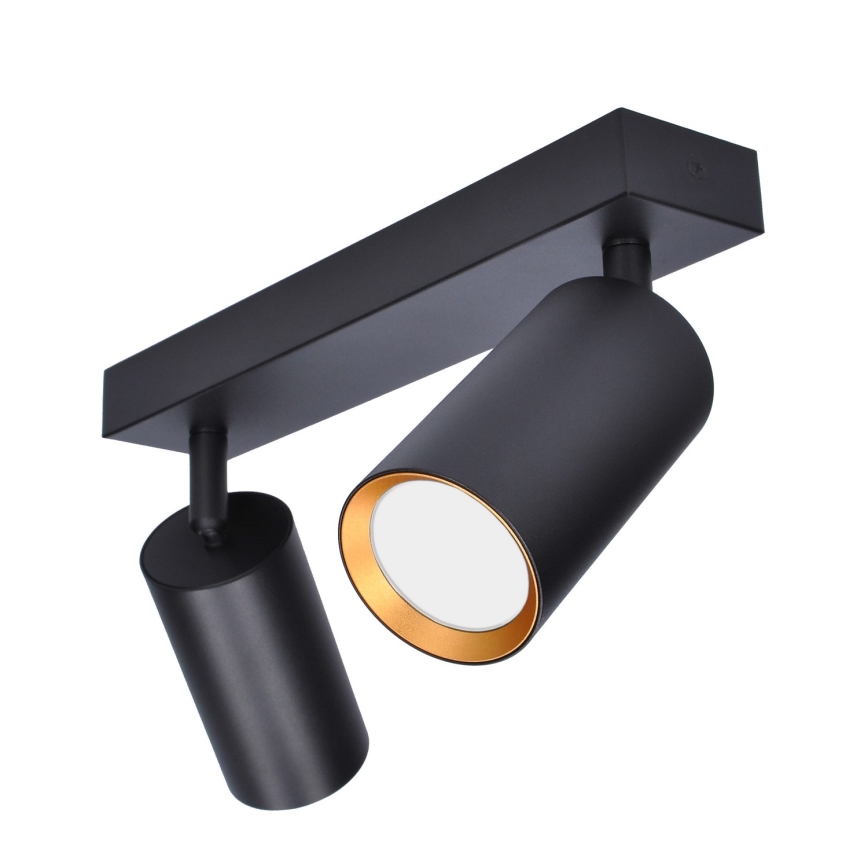 Brilagi - Spotlight SELE 2xGU10/30W/230V svart/guld