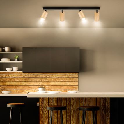Brilagi - Spotlight SELE 4xGU10/30W/230V svart/ekdekor