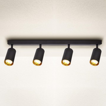 Brilagi - Spotlight SELE 4xGU10/30W/230V svart/guld