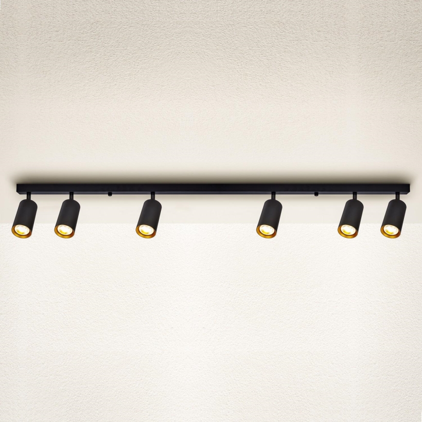 Brilagi - Spotlight SELE 6xGU10/30W/230V svart/guld
