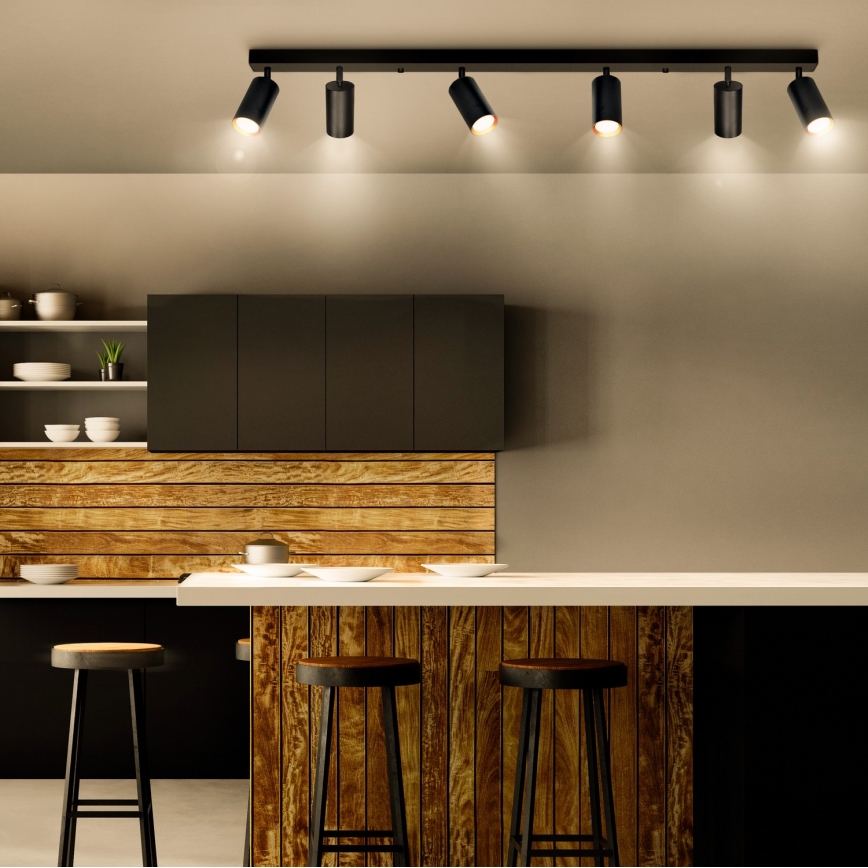 Brilagi - Spotlight SELE 6xGU10/30W/230V svart/guld
