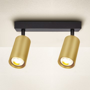 Brilagi - Spotlight SELE GOLDEN 2xGU10/30W/230V svart/guld