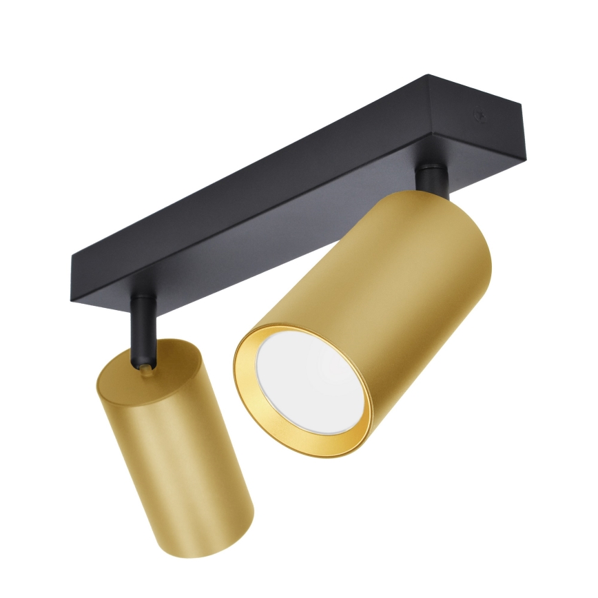 Brilagi - Spotlight SELE GOLDEN 2xGU10/30W/230V svart/guld