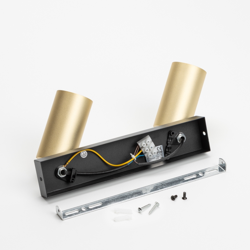 Brilagi - Spotlight SELE GOLDEN 2xGU10/30W/230V svart/guld