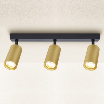 Brilagi - Spotlight SELE GOLDEN 3xGU10/30W/230V svart/guld