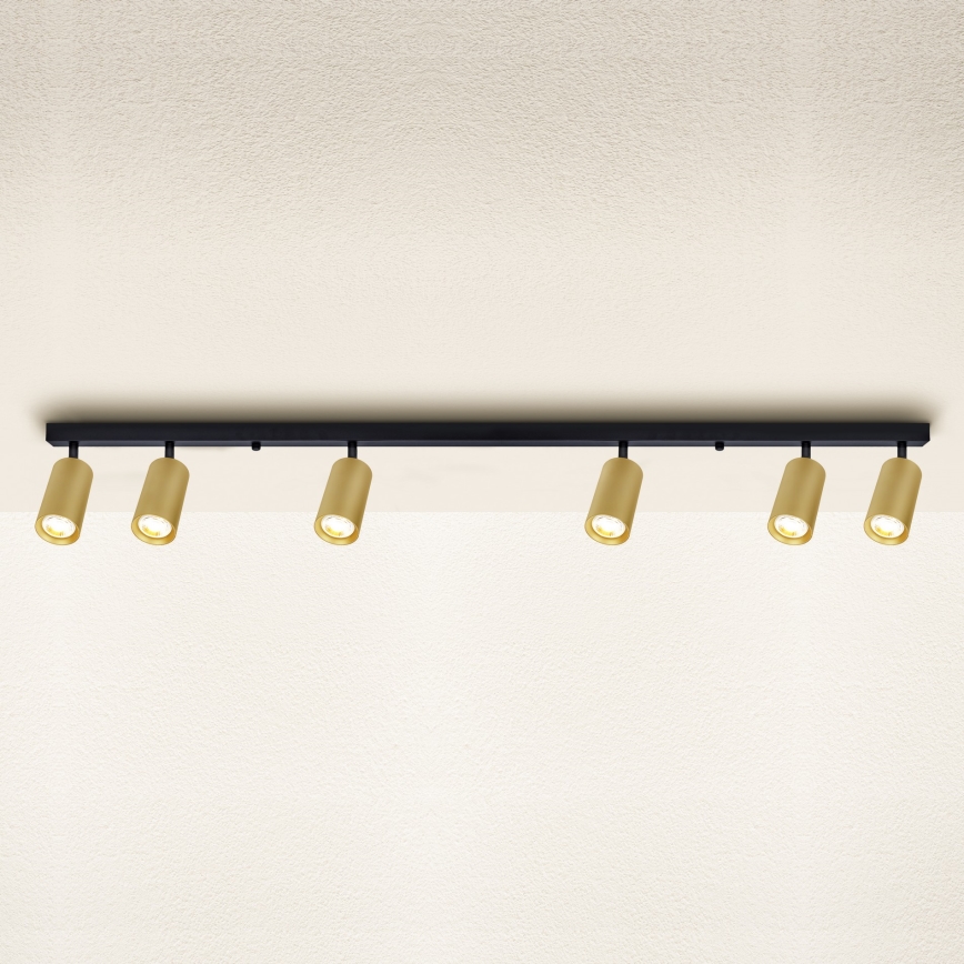 Brilagi - Spotlight SELE GOLDEN 6xGU10/30W/230V svart/guld