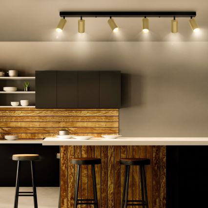 Brilagi - Spotlight SELE GOLDEN 6xGU10/30W/230V svart/guld