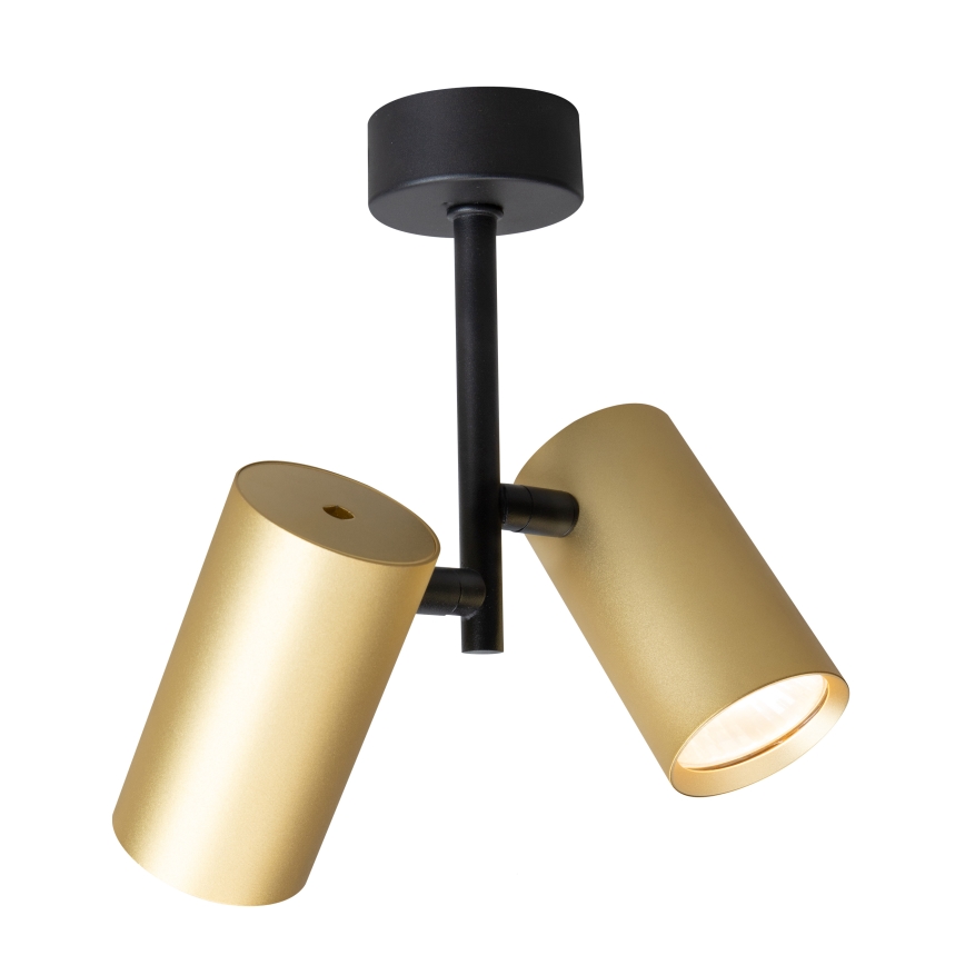Brilagi - Spotlight SELE VERTICAL 2xGU10/30W/230V svart/guld