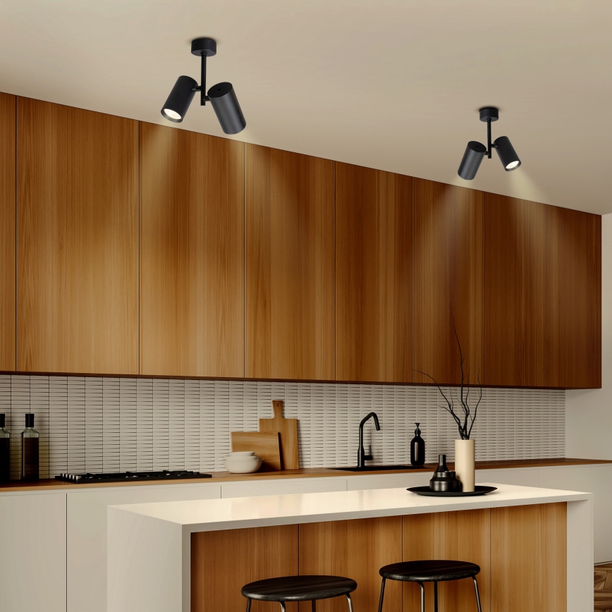 Brilagi - Spotlight SELE VERTICAL 2xGU10/30W/230V svart
