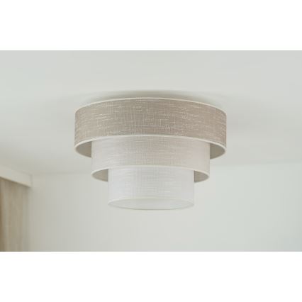 Brilagi - Taklampa ALASKA LUNETA 1xE27/15W/230V diameter 45 cm grå/grädde