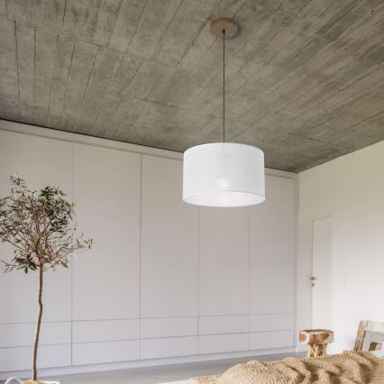 Brilagi - Taklampa ANTHONY 1xE27/60W/230V ek valnöt/vit