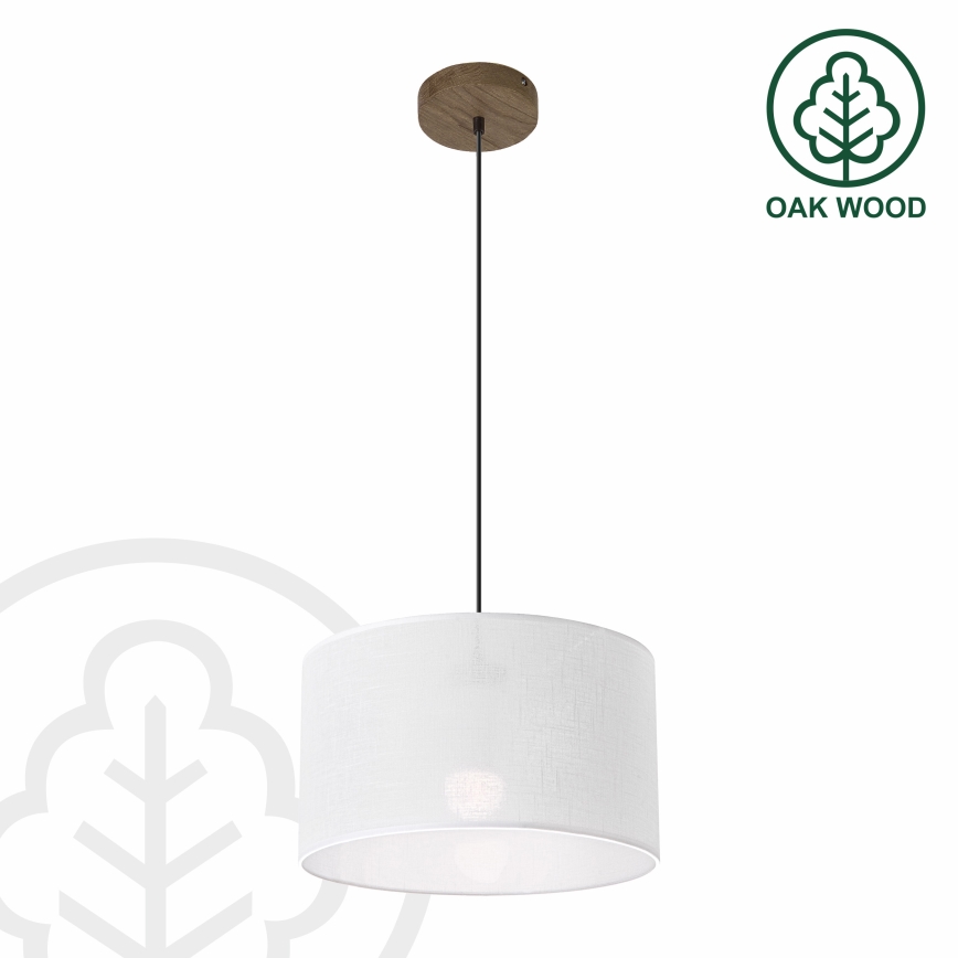 Brilagi - Taklampa ANTHONY 1xE27/60W/230V ek valnöt/vit