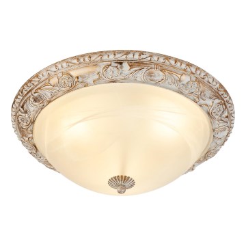 Brilagi - Taklampa ARIADNA 3xE27/60W/230V guld/grädde/patina