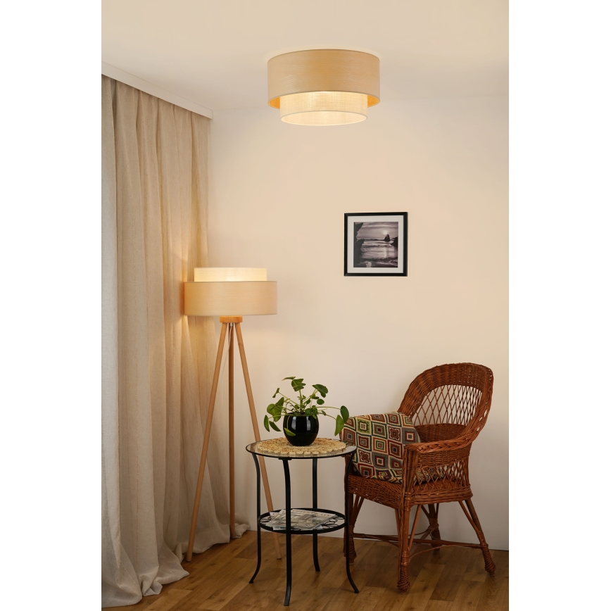 Brilagi - Taklampa ARIZONA BOHO 1xE27/15W/230V Ø 45 cm beige