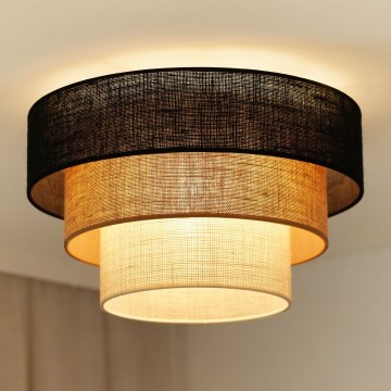 Brilagi - Taklampa ASPEN LUNETA 1xE27/15W/230V diameter 45 cm svart/beige/grädde