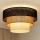 Brilagi - Taklampa ASPEN LUNETA 1xE27/15W/230V diameter 45 cm svart/beige/grädde
