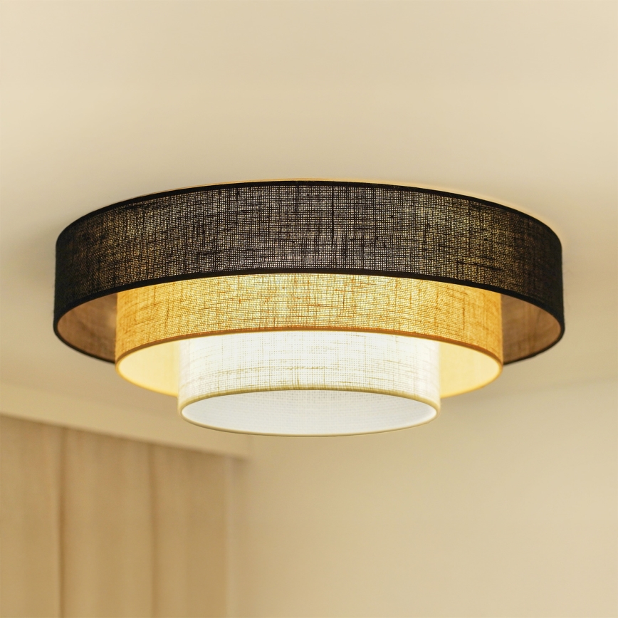 Brilagi - Taklampa ASPEN LUNETA LED/12W/230V diameter 60 cm 3000K/4000K/6400K svart/beige/grädde