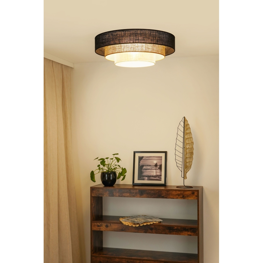 Brilagi - Taklampa ASPEN LUNETA LED/12W/230V diameter 60 cm 3000K/4000K/6400K svart/beige/grädde
