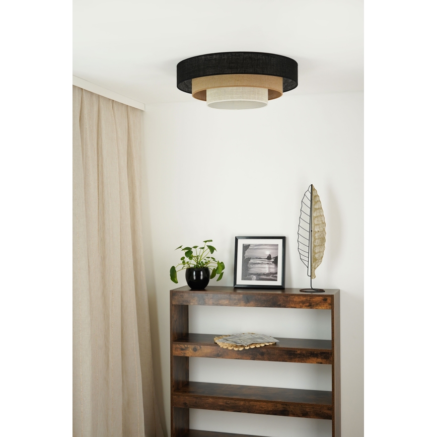 Brilagi - Taklampa ASPEN LUNETA LED/12W/230V diameter 60 cm 3000K/4000K/6400K svart/beige/grädde