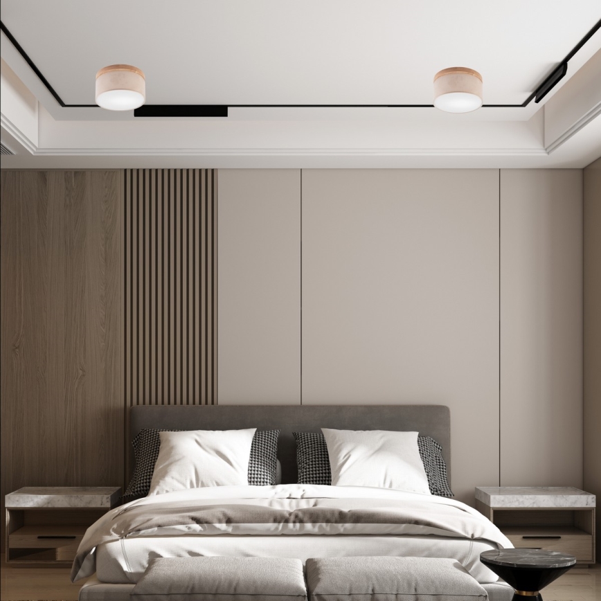 Brilagi - Taklampa BELLADONNA 1xE27/15W/230V beige/ek