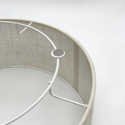 Brilagi - Taklampa BELLADONNA 1xE27/15W/230V diameter 30 cm grädde/ek