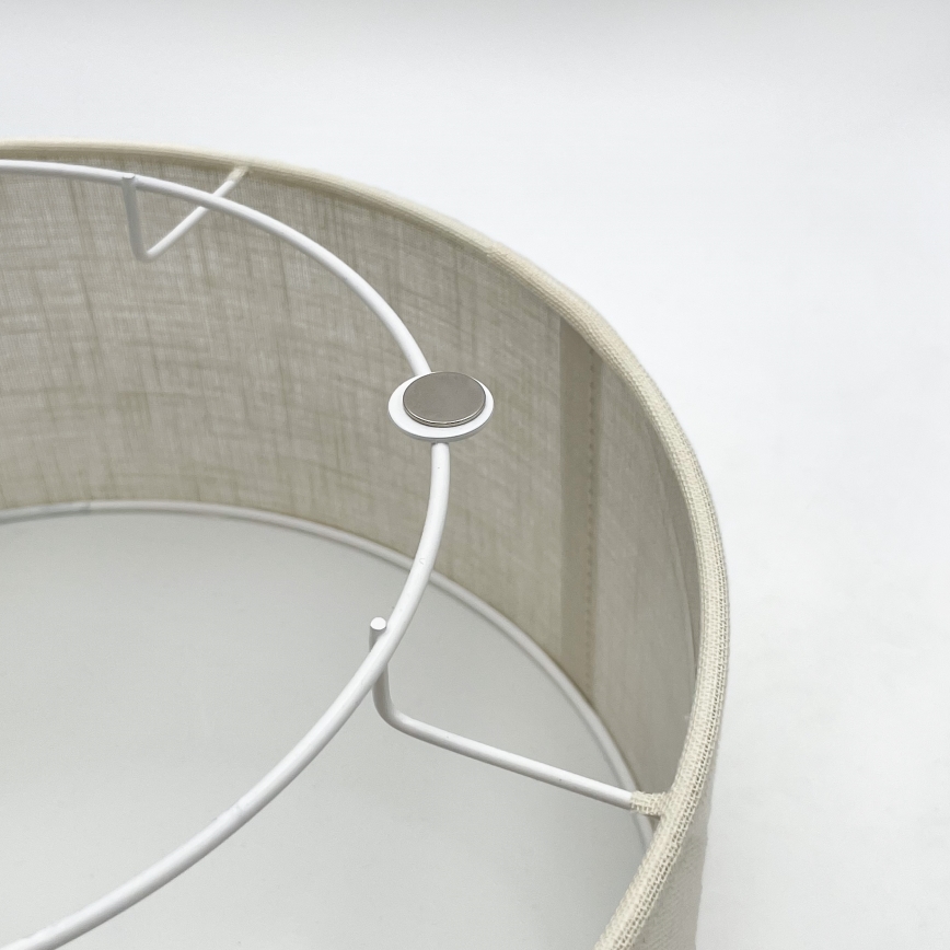 Brilagi - Taklampa BELLADONNA 1xE27/15W/230V diameter 30 cm grädde/ek